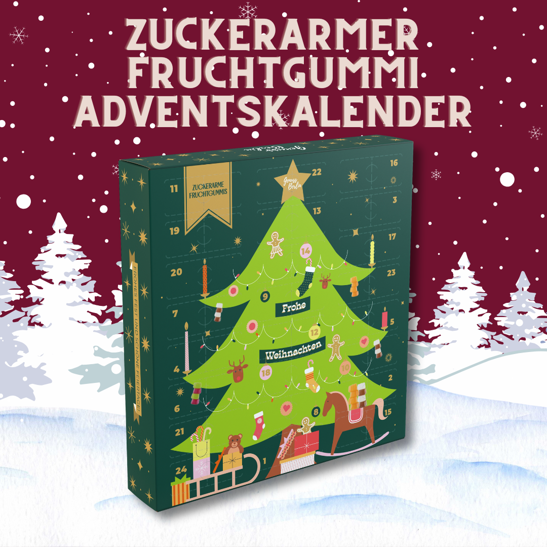 Zuckerarmer Adventskalender Nimm 3 Zahl 2