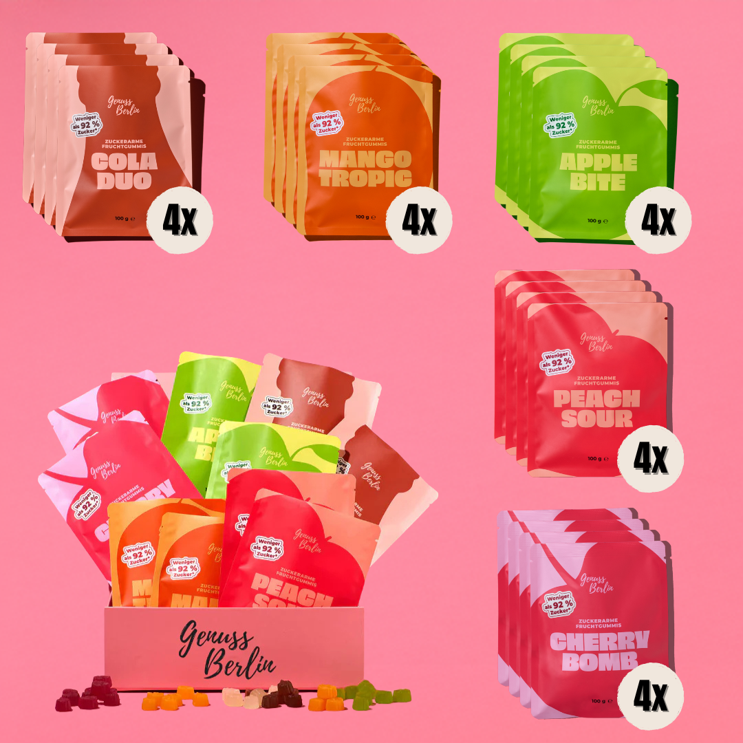 Zuckerarmes Fruchtgummi Bundel 20x 100g