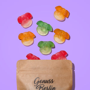Frucht-Clowns ohne Zucker
