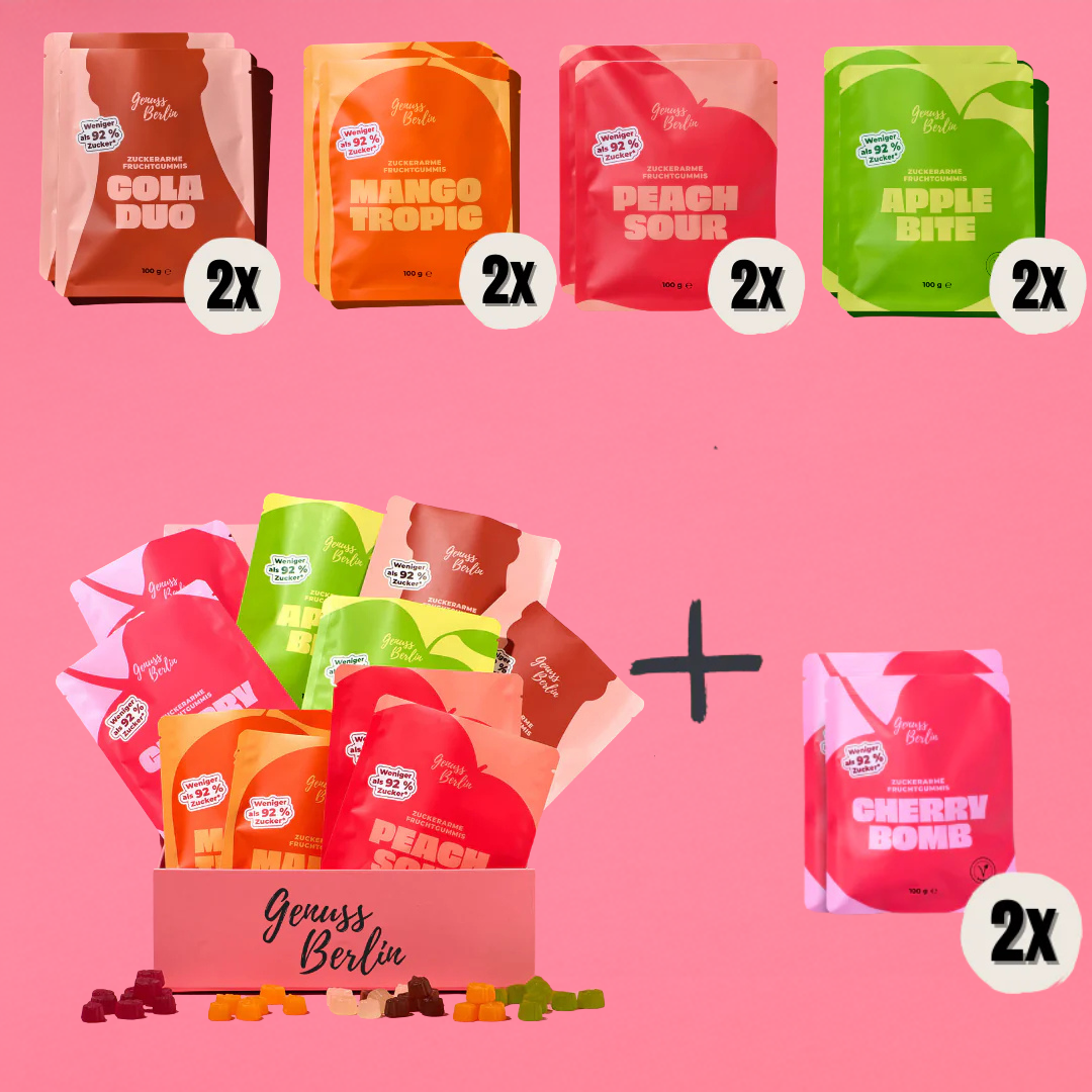 Zuckerarmes Fruchtgummi Bundel (10x 100g)